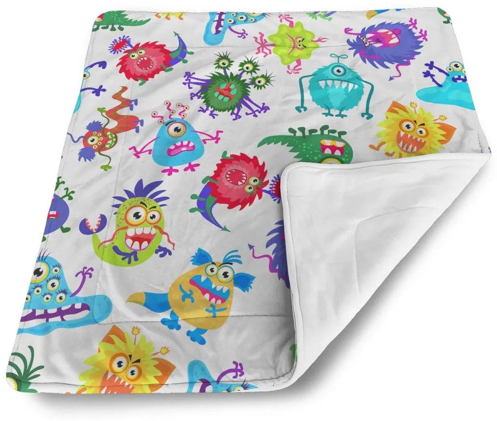 Sablio Deka pre bábätko Barevné Príšerky - 80x100 cm