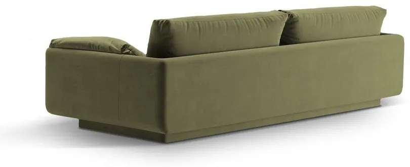 Svetlozelená zamatová pohovka 250 cm Torino – Micadoni