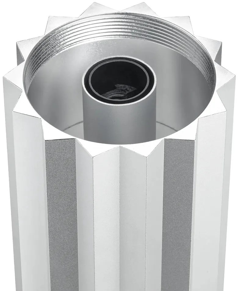 Stolová lampa so stmievačom v striebornej farbe/šalviová zelená s textilným tienidlom (výška 36 cm) Taite – Blomus