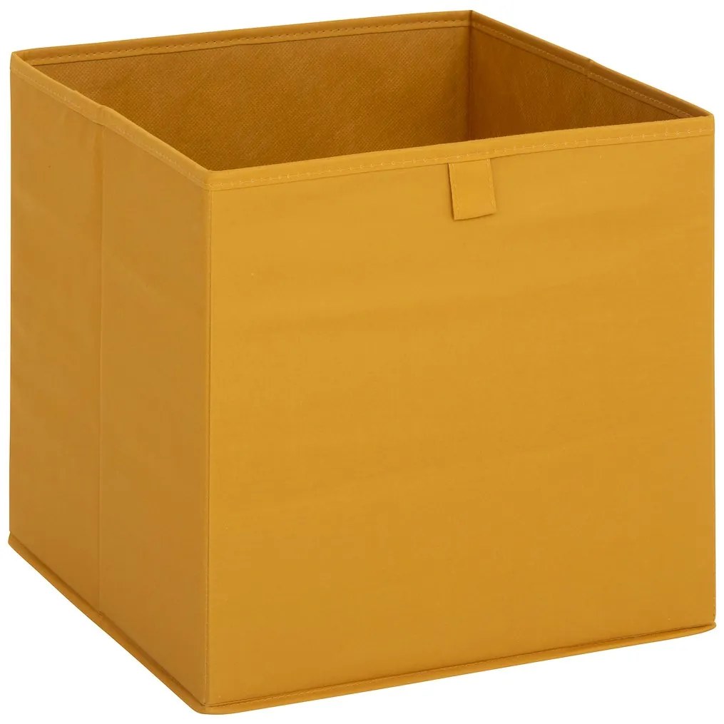 Úložný box Folia, 31x31x31 cm, žltá
