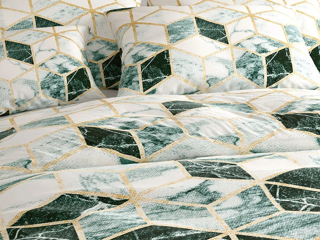 Obliečky z mikrovlákna ATHENA zelené Rozmer obliečky: 2 ks 70 x 90 cm | 200 x 220 cm