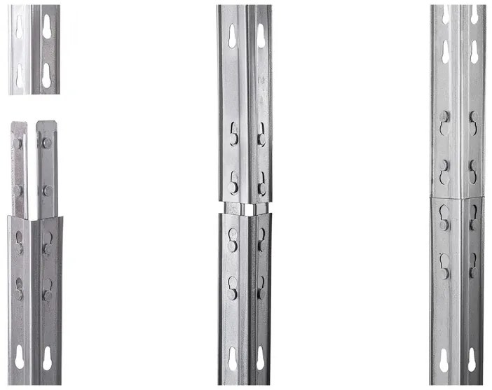 AR Shelving Rohový nástrčný regál Rivet, 180 x 90 x 90 x 45 cm  (100274797)