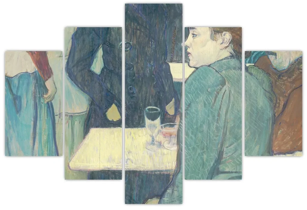 Obraz - Henri de Toulouse-Lautrec, A Corner of the Moulin de la Galette, reprodukcia (150x105 cm)