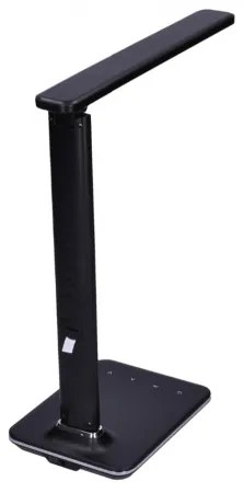 Solight WO45-B - LED stolná lampa s displejom LED/9W/230V čierna