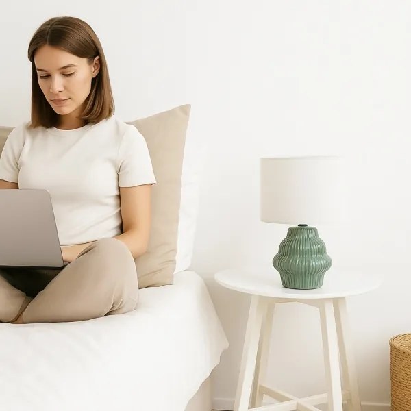 Rabalux 74059 - Stolná lampa GLIMO 1xE14/40W/230V zelená