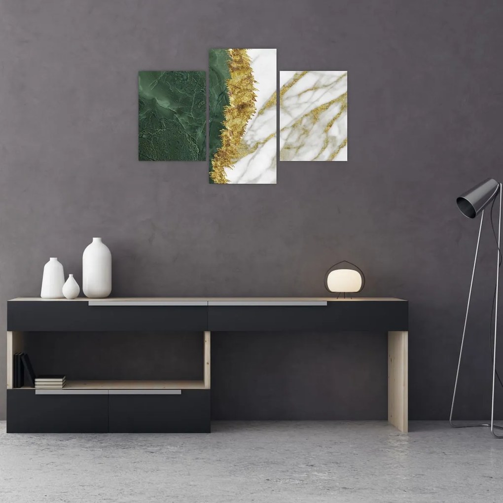 Obraz - Zelený mramor N⁰1 (90x60 cm)