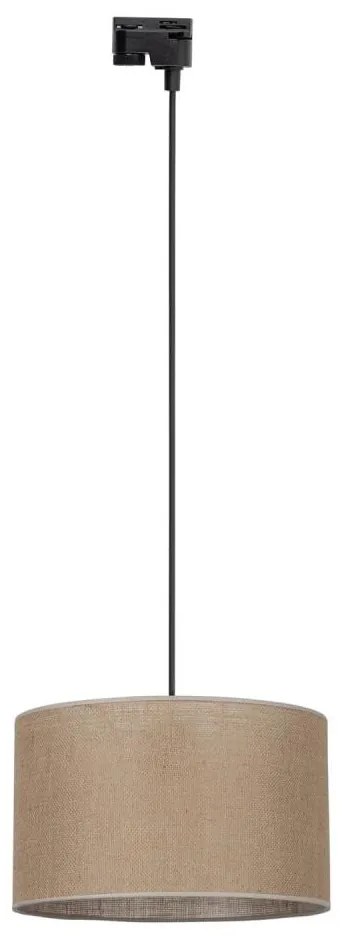Luster na lanku do lištového systému TRACER 1xE27/15W/230V pr. 38 cm čierna/hnedá