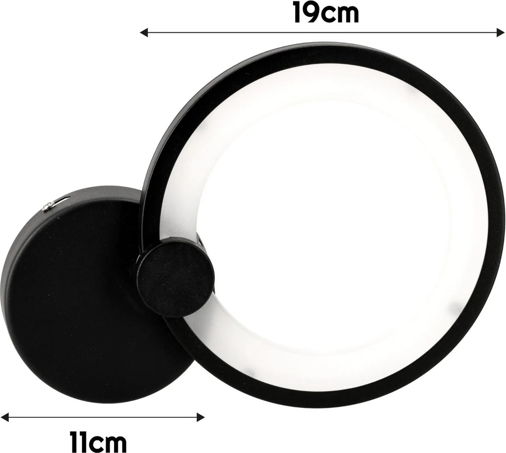 BERGE LED nástenné svietidlo BELMONT 12W