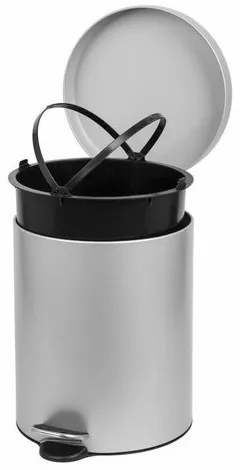 Alda Pedálový odpadkový kôš Soft Close Freedom Fresh 5 l, sivá, 5 l