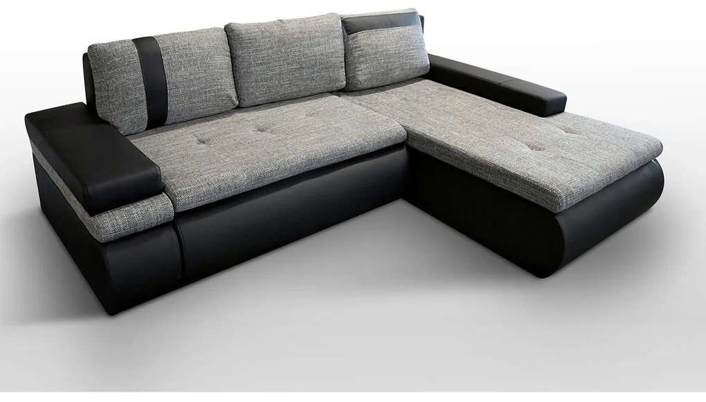 Rohová sedacia súprava Sofia Mini, Dostupné poťahy: ekokoža Soft 066 + Lawa 02, Strana: ľavá