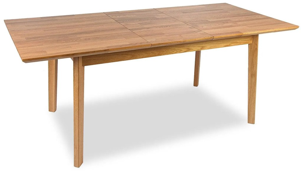 Domov Združenie  VENETO 150R L18 DUB - Stôl rozťahovací masív Dub prírodný 150x90/45/ plát 18mm