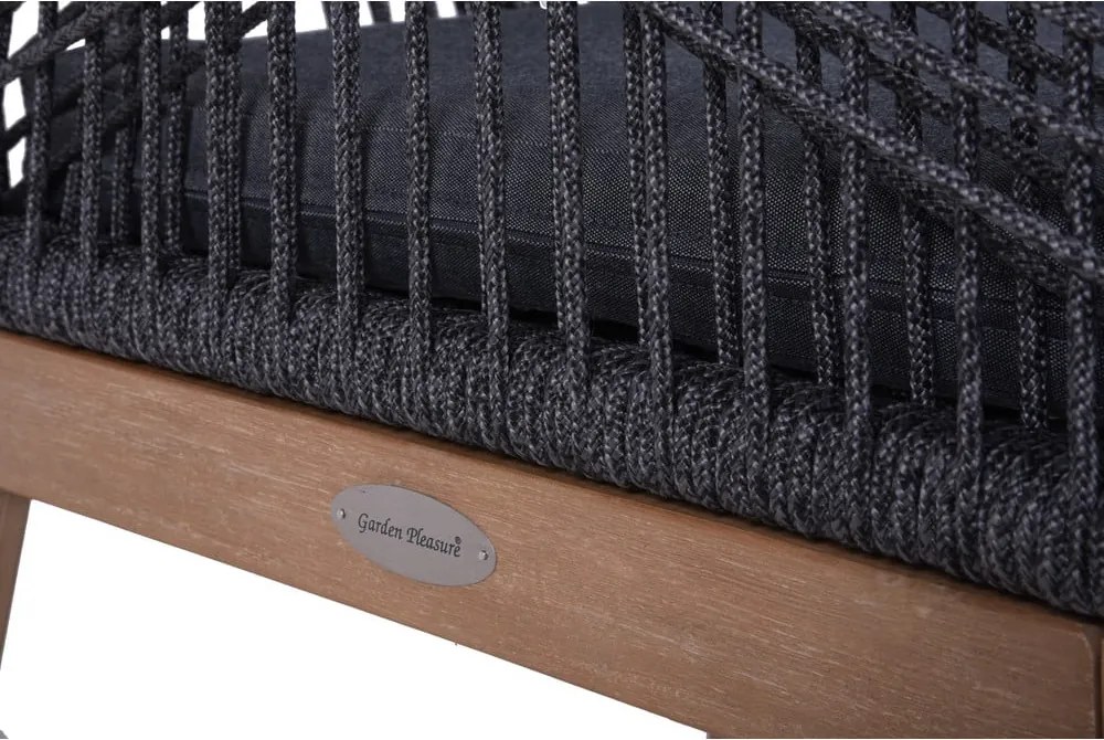 Sivá drevená záhradná stolička Pomona – Garden Pleasure