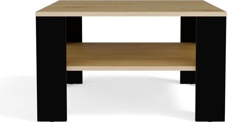 Konferenčný stolík Lawa Square 68 cm dub artisan/čierny