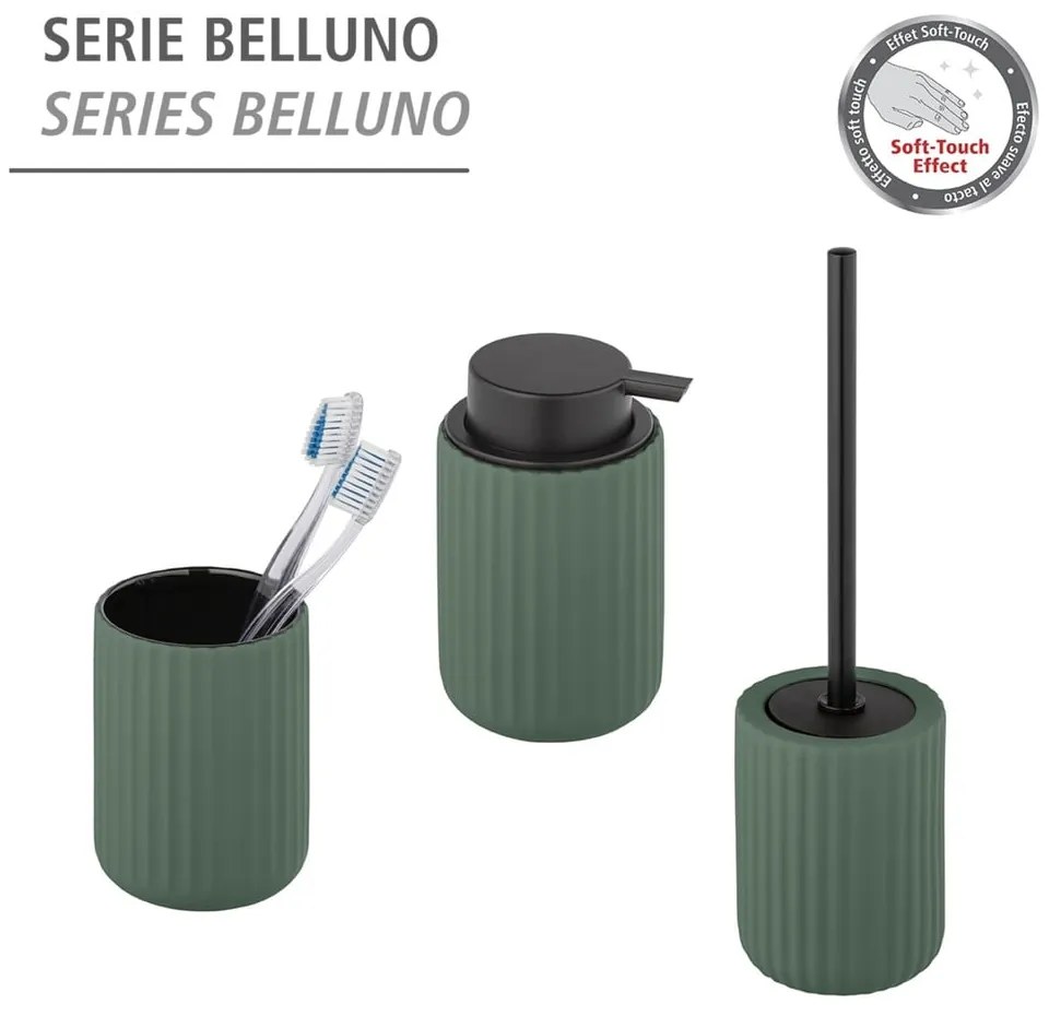 Zelená keramická toaletná kefa Wenko Belluno