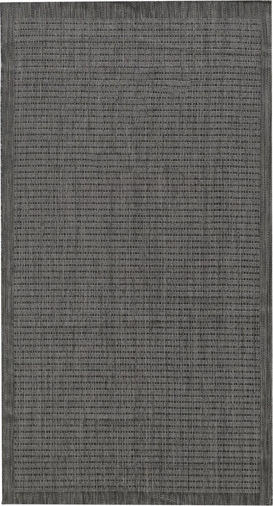 Ayyildiz, Koberec behúň Giza 1410 Black, 80x250, čierna, chodba / predsieň