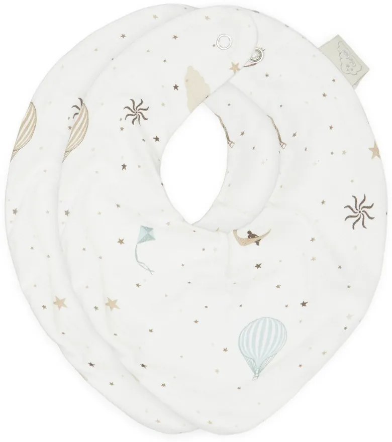 Slonovinové podbradníky v súprave 2 ks z Bio bavlny Dreamland – Cam Cam Copenhagen