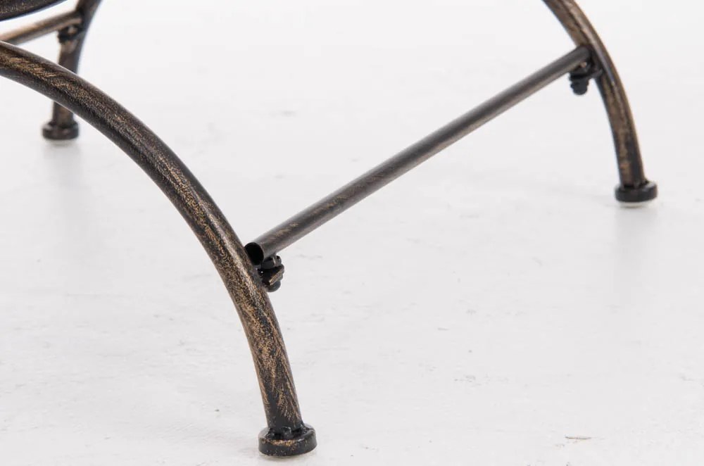 Kovová stolička Lotta s područkami - Bronzová