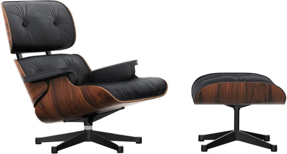 Vitra Eames Lounge Chair & Ottoman, santos palisander