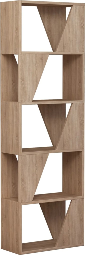 Moderná knižnica Houseland Frame dub prírodný