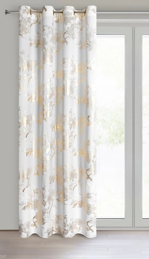 ZATEMŇOVACÍ ZÁVES NA KRÚŽKOCH CELIA 140X250 CM VZOROVANÁ