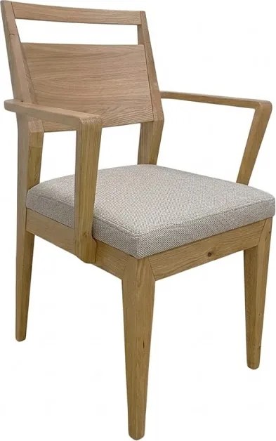 Moderná jedálenská stolička EV s pod-rúčkami a textilným sedákom, 57x55x90 cm Urban 01