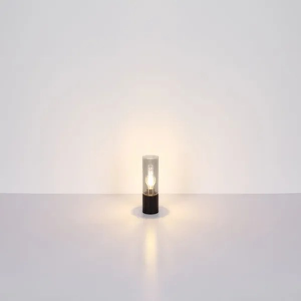 Globo 21000TB - Dotyková stolná lampa ANNIKA 1xE27/25W/230V pr. 9 cm čierna