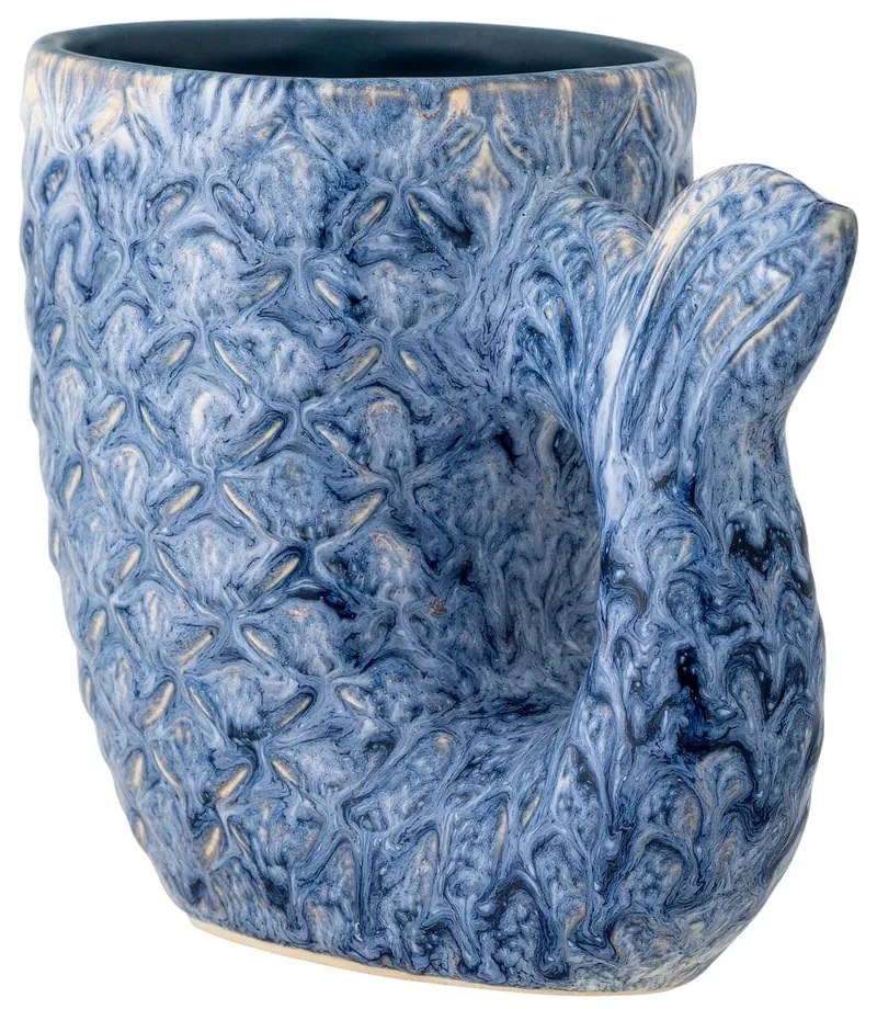 Modrá váza z kameniny (výška 12 cm) Ariella – Bloomingville