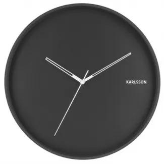 KARLSSON HUE nástenné hodiny Čierna
