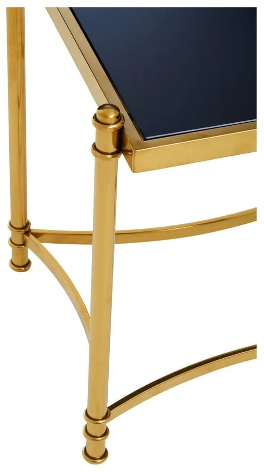 Odkladací stolík so sklenenou doskou 50x56 cm Ackley – Premier Housewares