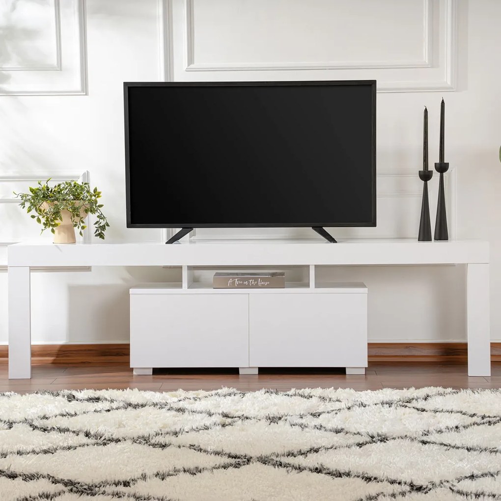TV stolík Enclave Natural White
