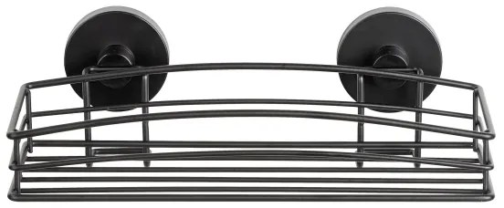 WENKO 24732100-Polička VACUUM-LOC RUND SCHW 26x14 cm čierna