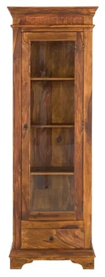 furniture-nabytek.cz - Masívna vitrína Merlin z palisandra, lakovaná, hnedá