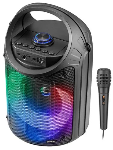 WELLHOX Prenosný karaoke reproduktor s mikrofónom