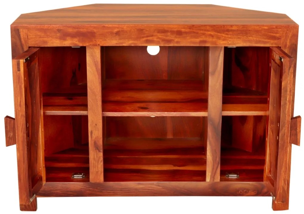 furniture-nabytek.cz - Rohový tv stolík z masívu palisander 100x70x50