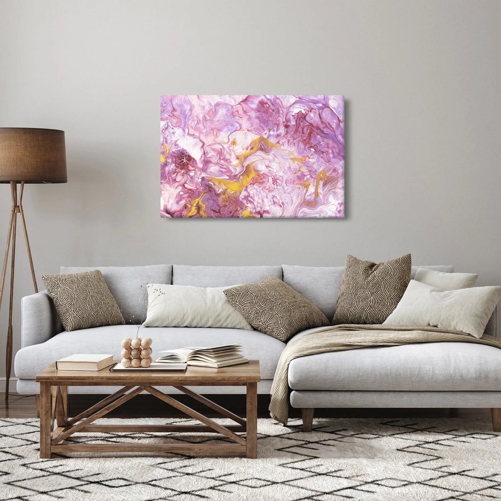 Obraz - Ružová abstrakcia (90x60 cm)