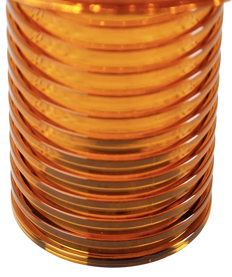 Stolná lampa oranžová plastová vrátane LED solárnej nabíjateľnej IP44 - Ambar