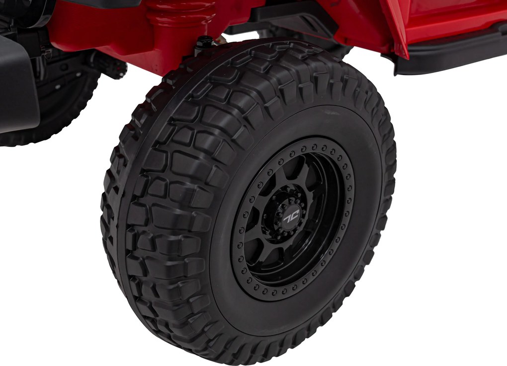 Ramiz OFF-ROAD 3.0 terénne auto pre deti Červené + diaľkové ovládanie + pomalý štart + pásy + LED audio