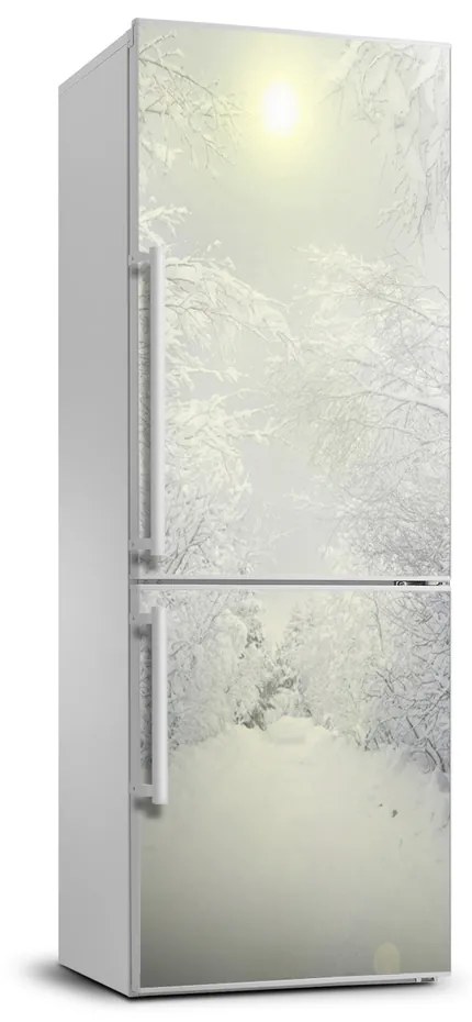 Nálepka na chladničku samolepiace Les zima FridgeStick-70x190-f-103882841