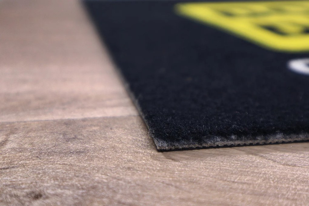 Mercury Flooring, Rohožka Do not disturb (game in progress) 40x60 cm, 40x60, čierna, žltá