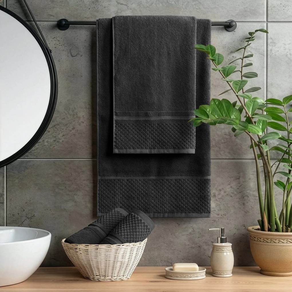 FROTÉ UTERÁK IBIZA10 50X90 CM ČIERNA