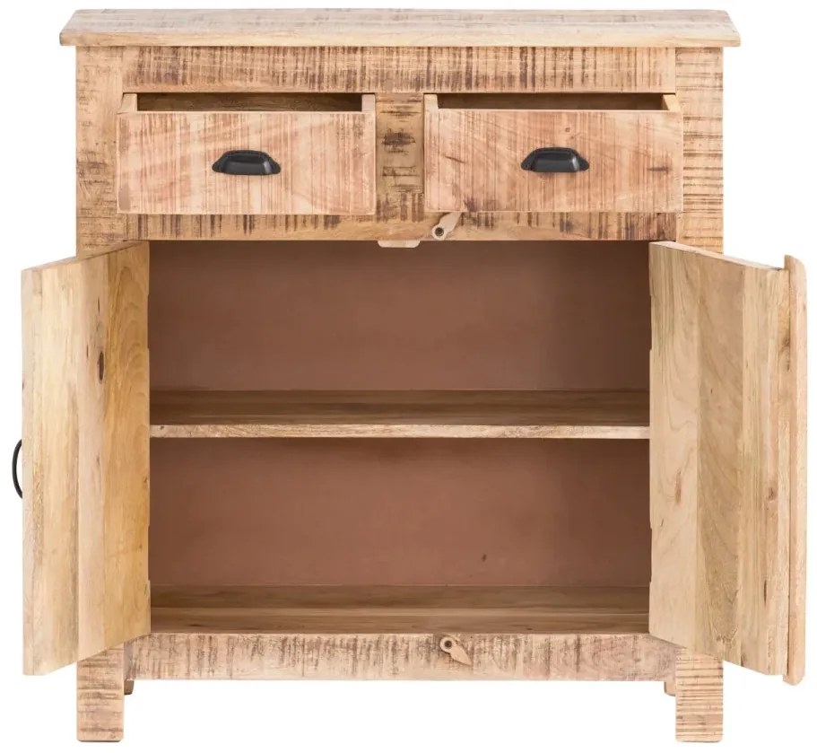 furniture-nabytek.cz - Masivní komoda Caribou z mangového dřeva, lakovaná, přírodní barva