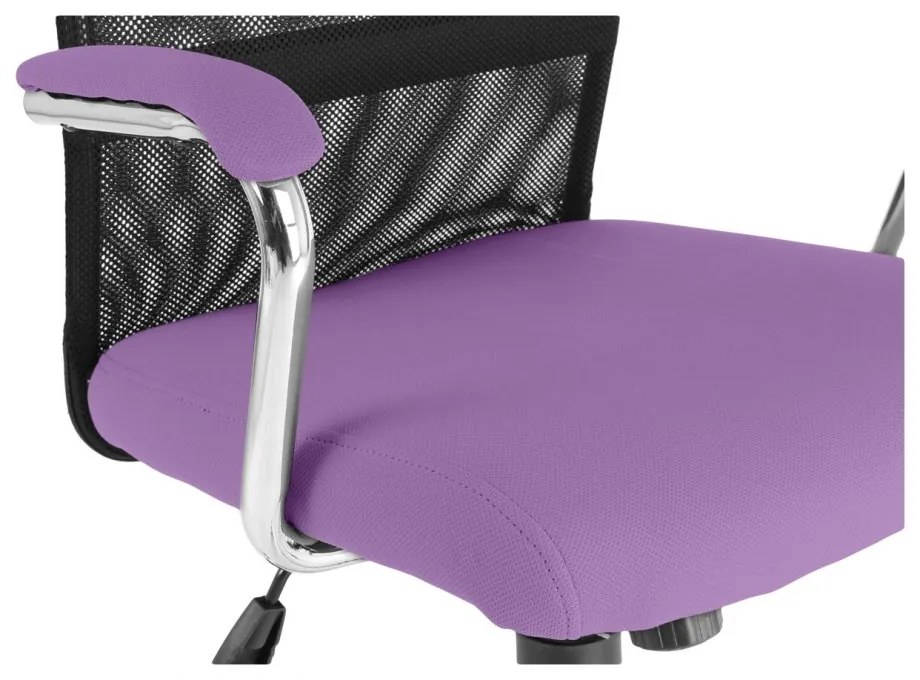 Detská stolička Neoseat TEENAGE — látka, čierna / fialová