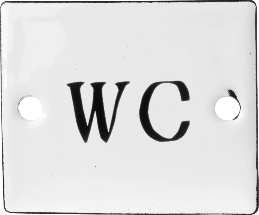 Ib Laursen Smaltovaná ceduľka WC