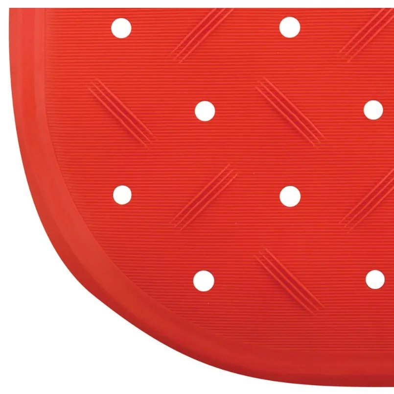 Spirella Protišmyková podložka do vane CLASS Premium, červená, 36 x 97 cm