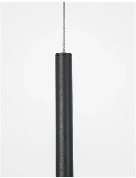 LED luster Elettra 15 čierne