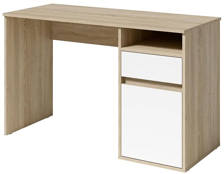 Písací stôl Billa 1d1sz 60 Nfsc B Sonoma/Biela