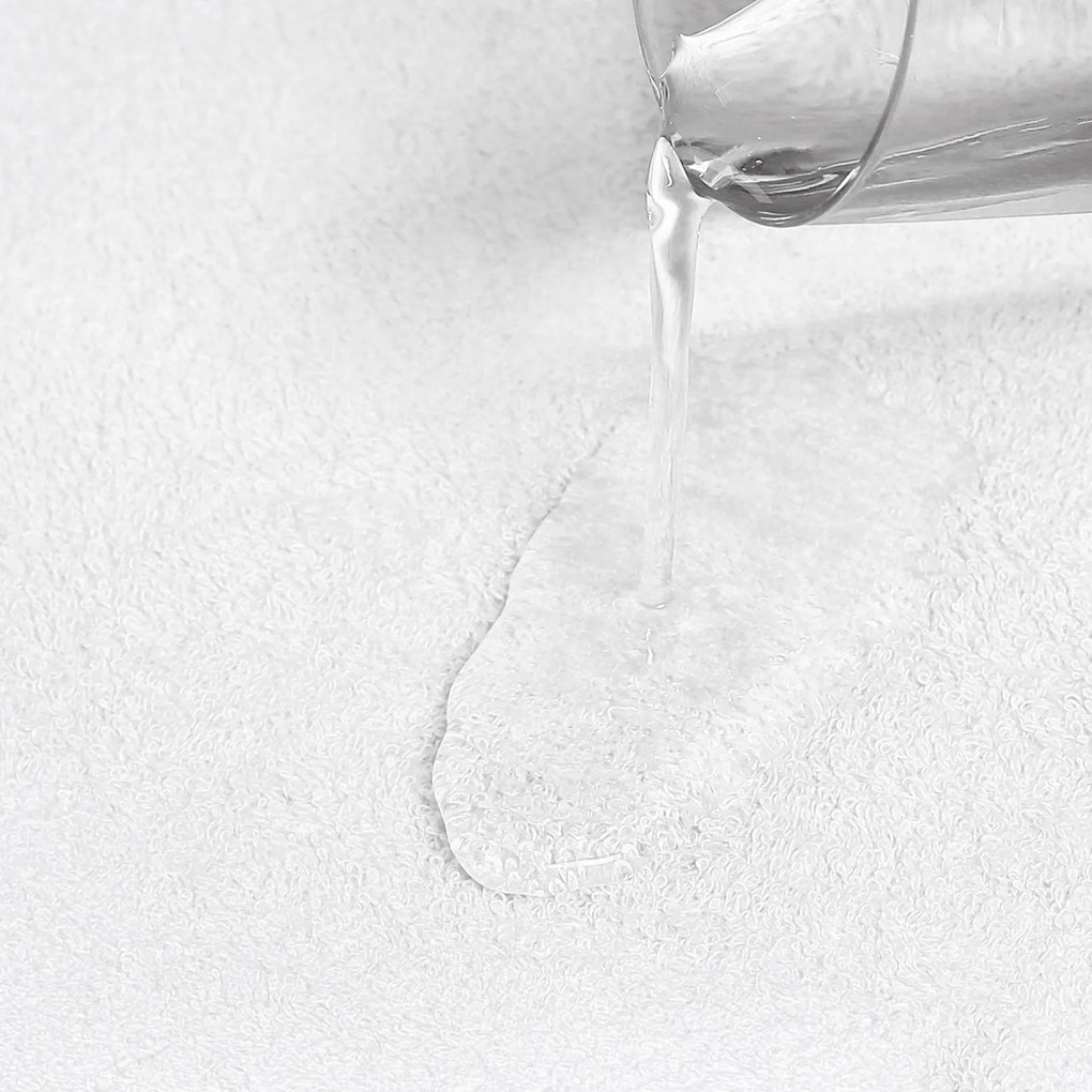 Goldea nepriepustná froté plachta s napínacou gumou - biela 140 x 200 cm