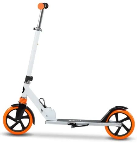 Lionelo - Detská kolobežka LUCA biela/oranžová