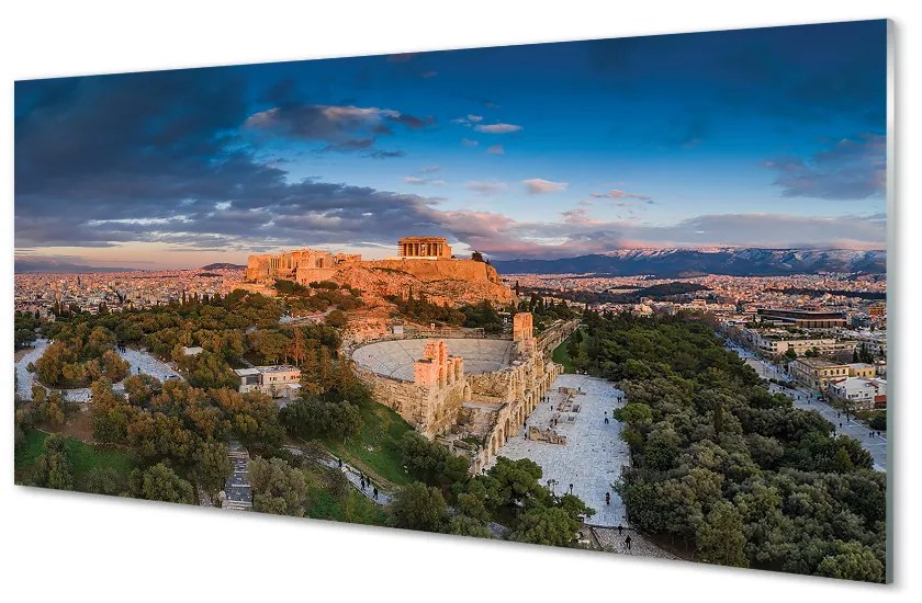 Nástenný panel  Grécko Panorama architektúru Athens 140x70 cm