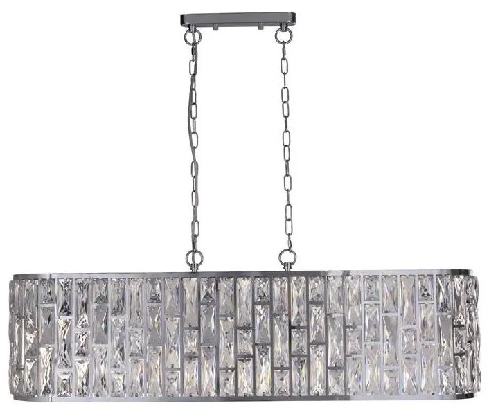 Searchlight 65818-8CC - Závesný luster na reťazi BIJOU 8xE14/40W/230V